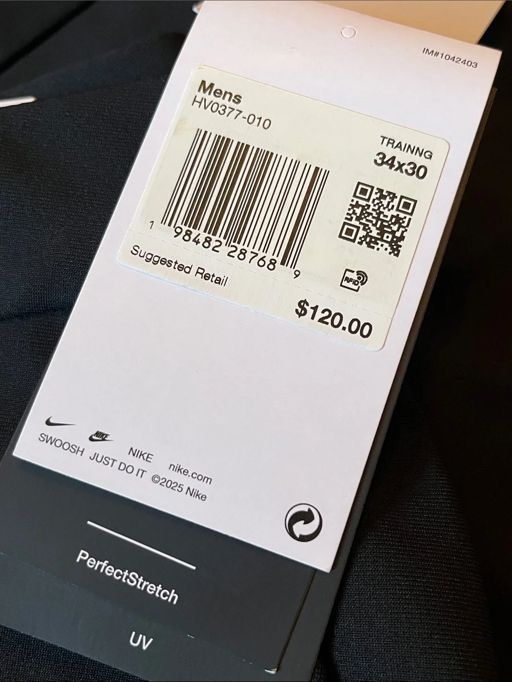 Nike 24.7 PerfectStretch Pants Mens 34x30 Dri-Fit  UV Loose Black HV0377 $120